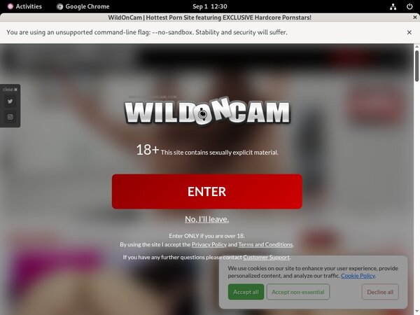 Cam On Wild Login Account