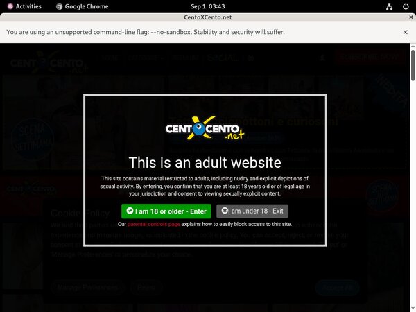 Centoxcento Login Account