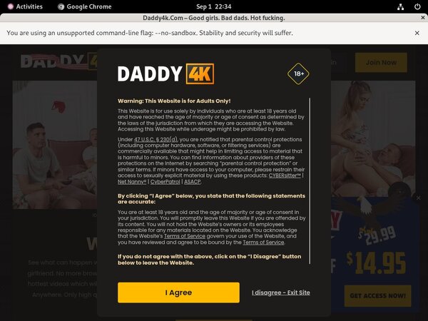 Daddy 4k Lingerie