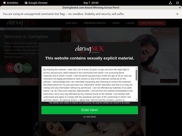 Daringsexhd.com Discount Join Page