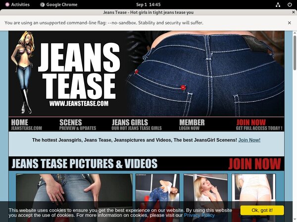 Discount Jeans Tease Membership