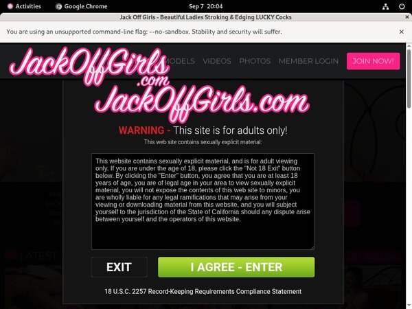 Discounted Jackoffgirls.com Membership