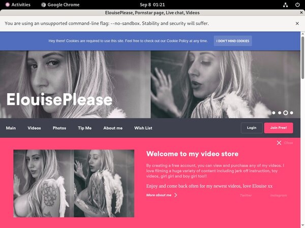 Elouiseplease.com Paypal Signup