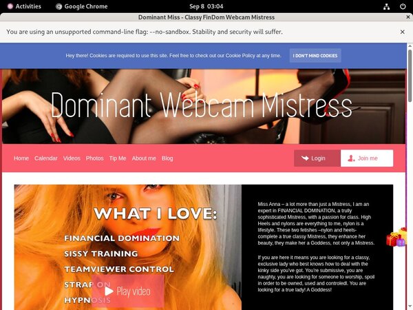 Fotos DominantMissClassyFinDomWebcamMistress