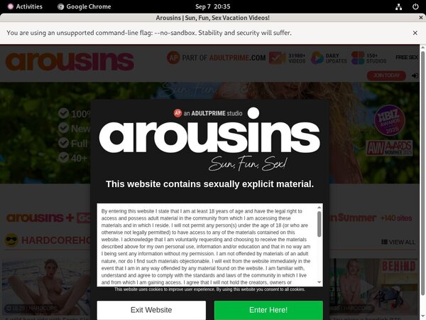 Free Password To Arousins