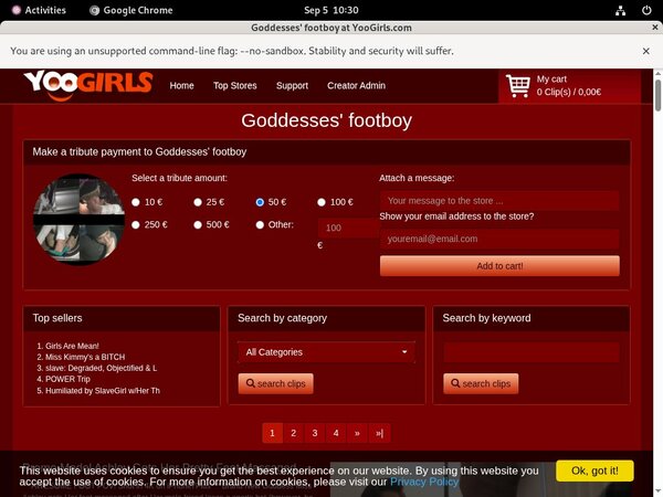 Goddesses Footboy Discount Link