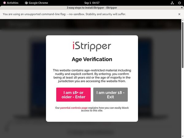 IStripper With No Credit Card