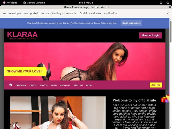 Klaraa.modelcentro.com Promo Tour