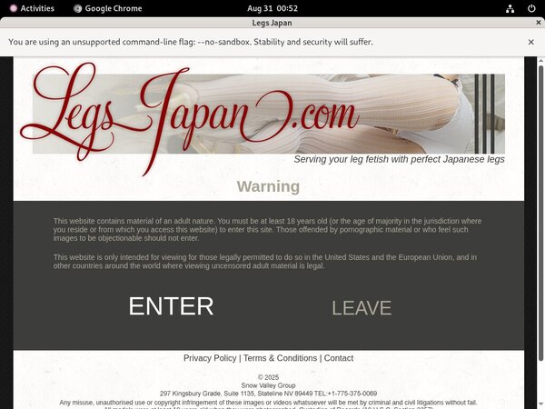 Legs Japan With Online Check