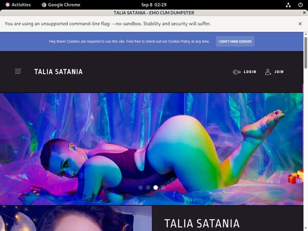 Log In Talia Satania