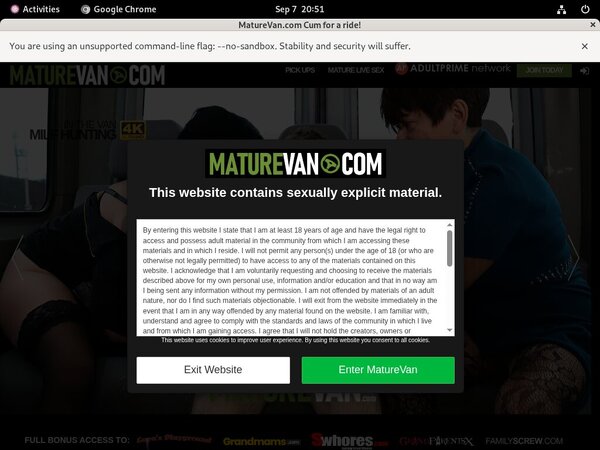 Maturevan.com Coupon Discount