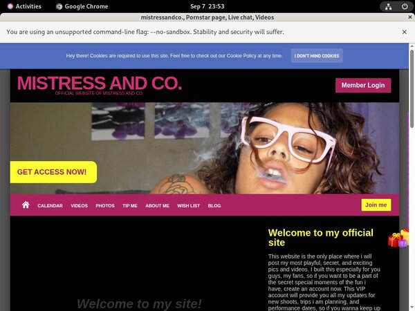Mistressandco. Password Login