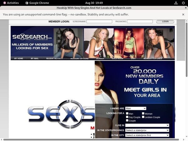 Sexsearch.com Free Account Login