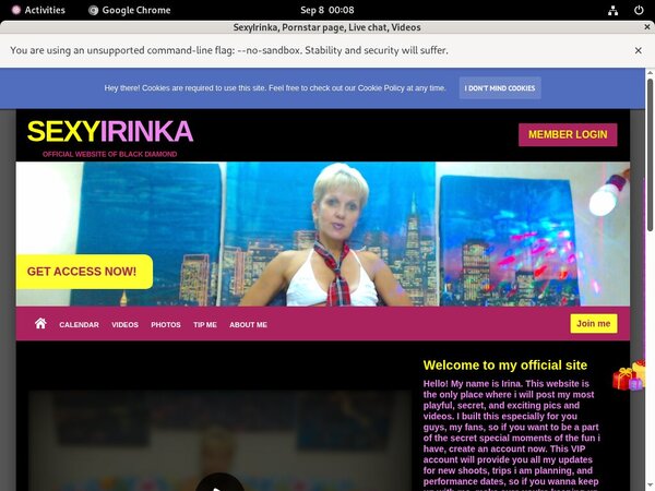 SexyIrinka Valid Password
