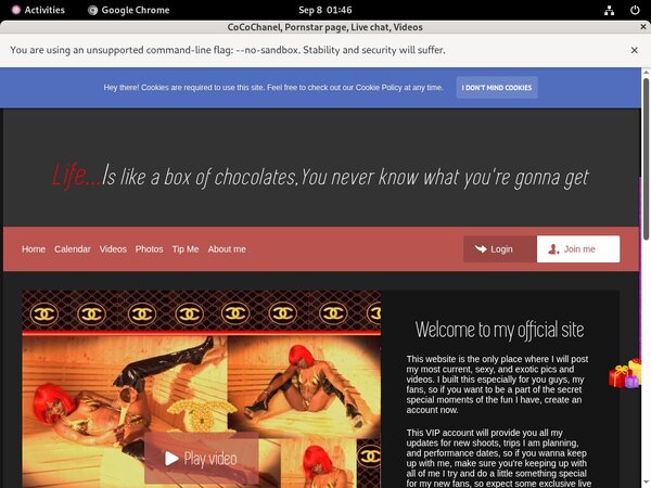 Sign Up For Cocochanel.modelcentro.com