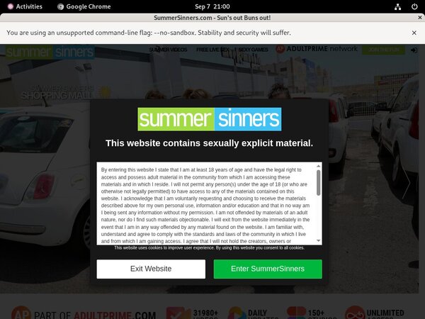 Summersinners Account 2016