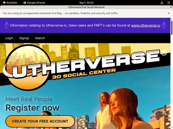 Utherverse Trial Login